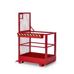 Arbeitskorb GSZ-Small - für 2 Personen - 300 kg Traglast - Farbton RAL 3000 - Feuerrot