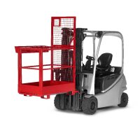 Arbeitskorb GSZ-Small - für 2 Personen - 300 kg Traglast - Farbton RAL 3000 - Feuerrot