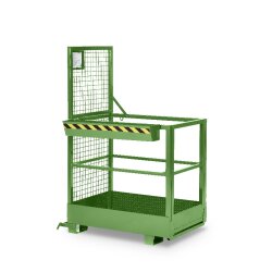 Arbeitskorb GSZ-Small - für 2 Personen - 300 kg Traglast - Farbton RAL 6011 - Resedagrün