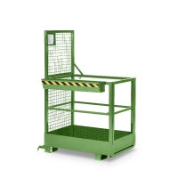 Arbeitskorb GSZ-Small - für 2 Personen - 300 kg Traglast - Farbton RAL 6011 - Resedagrün