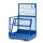 Arbeitskorb GSZ-Kompakt - für 2 Personen - 300 kg Traglast - zusammenklappbar - Farbton RAL 5010 - Enzianblau