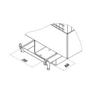 Arbeitskorb GSZ-Kompakt - für 2 Personen - 300 kg Traglast - zusammenklappbar - Farbton RAL 5018 - Türkis