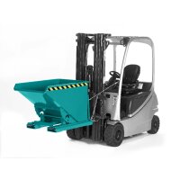 Abrollkipper ABK-90 - 0,90 cbm Volumen - Farbton RAL 5018 - Türkis