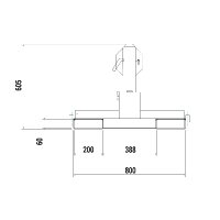 Kranarm KA3-1 - 1000 kg Traglast - Farbton RAL 7005 - Mausgrau