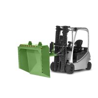 Staplerschaufel STA-150 - 1,50 cbm Volumen - Farbton RAL 6011 - Resedagrün