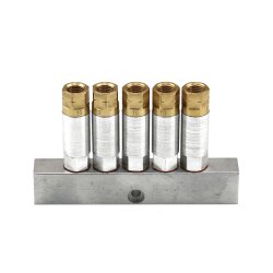 Einleitungsverteiler ZEM 325 - 0,01 cm pro Hub - Eingang IG M10x1 - Ausgang M8x1