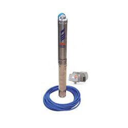 Unterwasserpumpen-Versorgungspaket VARIABEL 3SR 1/14 20m - Wasserversorgung, Druckerhöhung & Bewässerung - häuslich, gewerblich & industrielle Anwendung - 30 l/min (1,80 m³/h) - dreiphasig 400 V-50 Hz - 0,25 kW