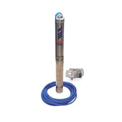 Unterwasserpumpen-Versorgungspaket VARIABEL 3SR 2/21 - 20m - 45 l/min (2,70 m³/h) - dreiphasig - 400 Volt - 50 Hz - 0,55 kW - Wasserversorgung, Druckerhöhung & Bewässerung - häuslich, gewerblich & industrielle Anwendung