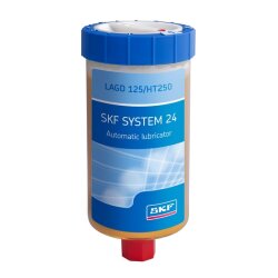 SKF Einpunkt-Schmierstoffgeber LAGD 125/HT250 - gasbetätigt - automatisch - System 24 - mit LHHT 250 Fett - 125 ml