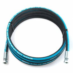 Schlauchleitung - 10 Meter - 1/2" - 400 bar - Gummi - antistatisch - blau - für Wasser