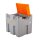 11631 - CEMO 980l CUBE-Dieseltank Outdoor Premium - 230V - 56 l/min - 8 m Schlauchaufroller - mit Deckel