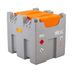 11637 - CEMO 980l CUBE-Tank Mobil Premium - 230V Cematic - 72 l/min - 8 m Schlauchaufroller - mit Zähler