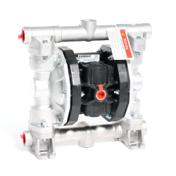 P90 ATEX Zone 2 - Druckluftmembranpumpe - Aluminium Gehäuse - Luftdruck max. 8 bar - 100 l/min Förderleistung - 4 mm Feststoffe - PTFE Kugeln
