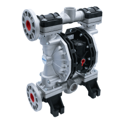 P400 ATEX Zone 2 - Druckluftmembranpumpe - Aluminium Gehäuse - Luftdruck max. 8 bar - 380 l/min Förderleistung - 8 mm Feststoffe - Edelstahl Kugel