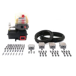 BEKA MAX Fett-Progressiv-Komplettsystem - EP1 - 1,9 kg - 24 V - mit Steuerung - 30 Schmierstellen - Ø 6 mm auf M10x1