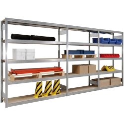 BERT-Großfachregal - 250 kg - Grundfeld - 3000x1695x400 mm