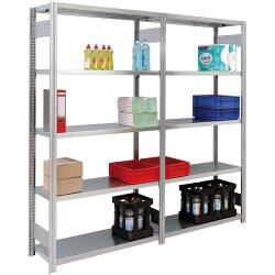 BERT-Standardregal für Lager - Grundfeld - 2000x1285x500 mm - beidseitig bestückbar