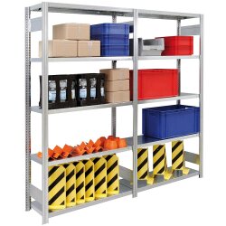 BERT-Lagerregal Schwerlast - Grundfeld - 2500x875x400 mm - beidseitig bestückbar