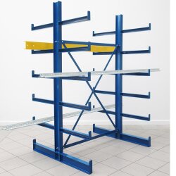 KARL-Kragarmregal - TYP 1 - Grundfeld - 2000x1250 mm - doppelseitig