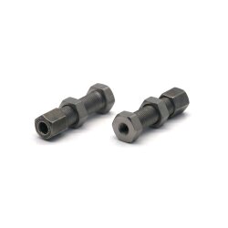Schottverschraubung gerade - M6x1 IG auf Ø 6 mm - Länge: 40 mm - Stahl - Bauform: LL