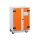 CEMO Akku Ladeschrank Basic - 8/10 - einphasig - Mit Rollen - Zwei batteriebetriebene Rauchmelder - Stromversorgung im Schrank - Türkontaktschalter