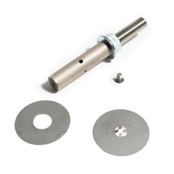 Achse 80 - für Schmierritzel - gerade - mit Scheiben - ø 60 mm