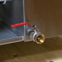 Teilewaschgerät / Industriewaschmaschine P100 - Edelstahl - 400V - 2,5 bar - 210 Liter Tank - 200 kg Tragkraft - Reinigungskapazität: 95 x 54 cm - mit Scheibenölabscheider