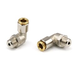 Drehgelenk - freibeweglich - R 1/8" NPT auf Ø 6 mm - steckbar - Messing
