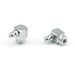 Schmiernippel 90° - M6x1 keg AG - Stahl - Länge: 17,8 mm