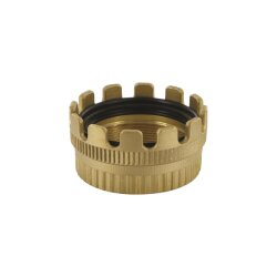 Tankwagenkupplung - Kronenring - 2" auf 2" BSPP IG - Messing CW617N