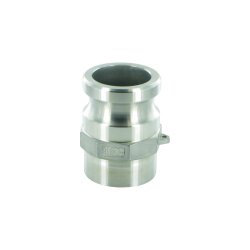 Vaterteil Camlock - mit Anschweißende - DN50 - Edelstahl AISI 316