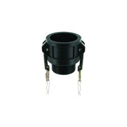 Camlock Dose - Mutterteil - Typ B - 1 1/2" - BSPT AG - Polypropylen