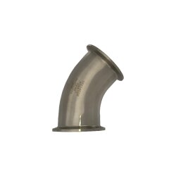 Clampbogen 45° - beidseitig DN65