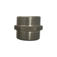 Reduziernippel - flachdichtend - Edelstahl - 1 1/2"...