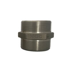 Reduziernippel - flachdichtend - Edelstahl - 2" BSPP AG auf 2 1/2" BSPP AG