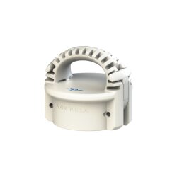 Camlock - Kappe - Safety Bump 20SBF - 2" - Lebensmittelqualität Polypropylen - Mit Arretierung - Weiß