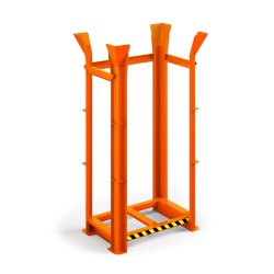 Paletten Richtgestell - Typ RRG-15 - für 15 Europaletten - Stahl -  RAL 2004 - Reinorange