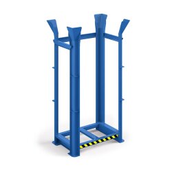 Paletten Richtgestell - Typ RRG-15 - für 15 Europaletten - Stahl -   RAL 5010 - Enzianblau