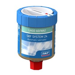 SKF Einpunkt-Schmierstoffgeber LAGD 60 - gasbetätigt - automatisch - System 24 - mit verschiedenen Schmierstoffen - 60 ml