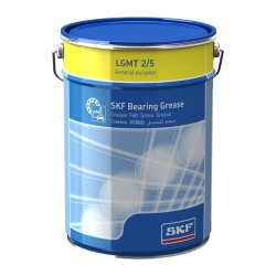 SKF Wälzlagerschmierfett LGMT 2/5 - NLGI-Konsistenzklasse 2 - Gebindegröße: 5 kg - System 24