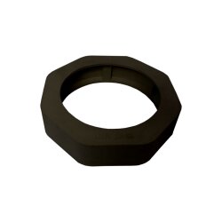 Prallschutz - Gummi - für Milchrohr - Schwarz