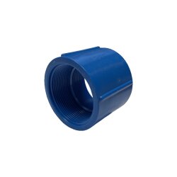 Muffe - PVC - Blau - Ohne Gewindedichtung