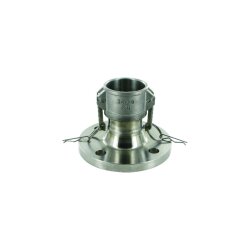 Mutterteil Camlock - Typ C - mit Flansch - Edelstahl AISI 316