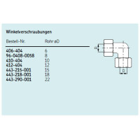 SKF Winkelverschraubung / Verbinder 90° gewinkelt