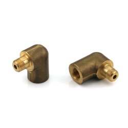 SKF Kniestück mit kegeligem Gewinde - Stahl/Messing