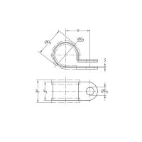 SKF Rohrschelle - Ø 6 mm (d1) - 12 mm (b1) - Stahl...