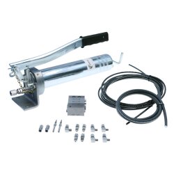 Manuelle Schmierung Komplettsystem für 4 Schmierstellen - FHX Handpumpe - MX-F 3/4 Verteiler - Komponenten - Gewinde M6x1 gewinkelt