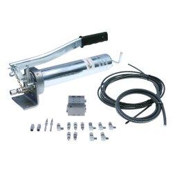 Manuelle Schmierung Komplettsystem für 5 Schmierstellen - FHX Handpumpe - MX-F 3/5 Verteiler - Komponenten - Gewinde M10x1 gewinkelt