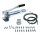Manuelle Schmierung Komplettsystem für 10 Schmierstellen - FHX Handpumpe - MX-F-5/10 Verteiler - Komponenten - Gewinde M6x1 gerade