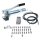 Manuelle Schmierung Komplettsystem für 16 Schmierstellen - FHX Handpumpe - MX-F 8/16 Verteiler - Komponenten - Gewinde M8x1 gerade